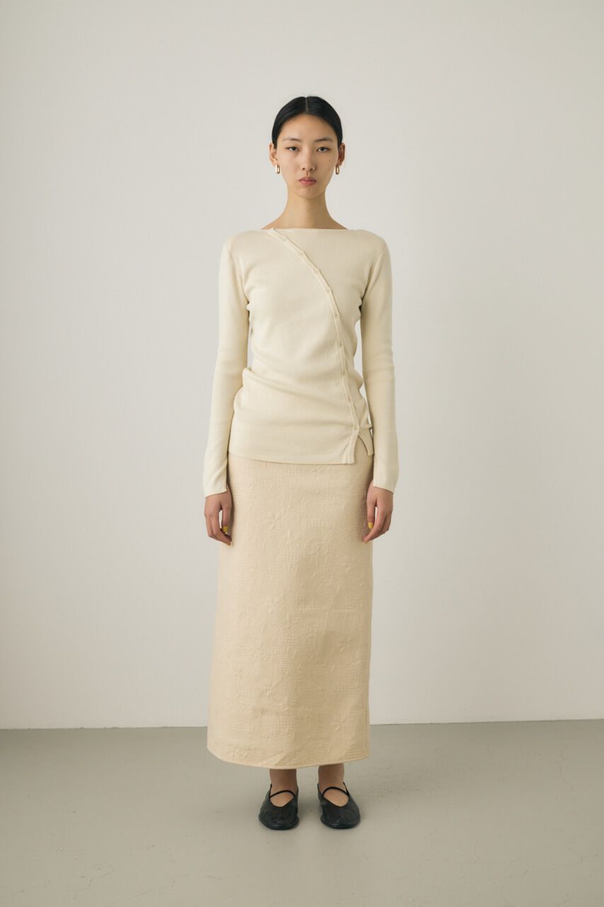 MOUSSY「斜めボタンニットトップス　」|ニット・セーター|