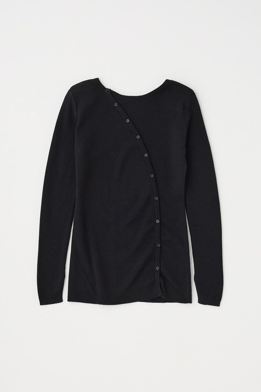 MOUSSY「斜めボタンニットトップス　」|ニット・セーター|