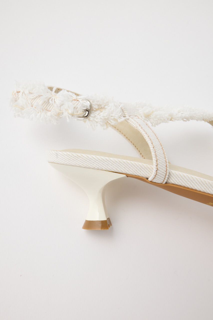 MOUSSY「REMAKE DENIM POINTY HEEL パンプス」|スリッポン|