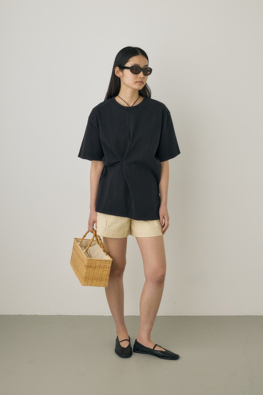 MOUSSY「ウエストタイTシャツ　オーガニックコットン使用」|Tシャツ・カットソー|