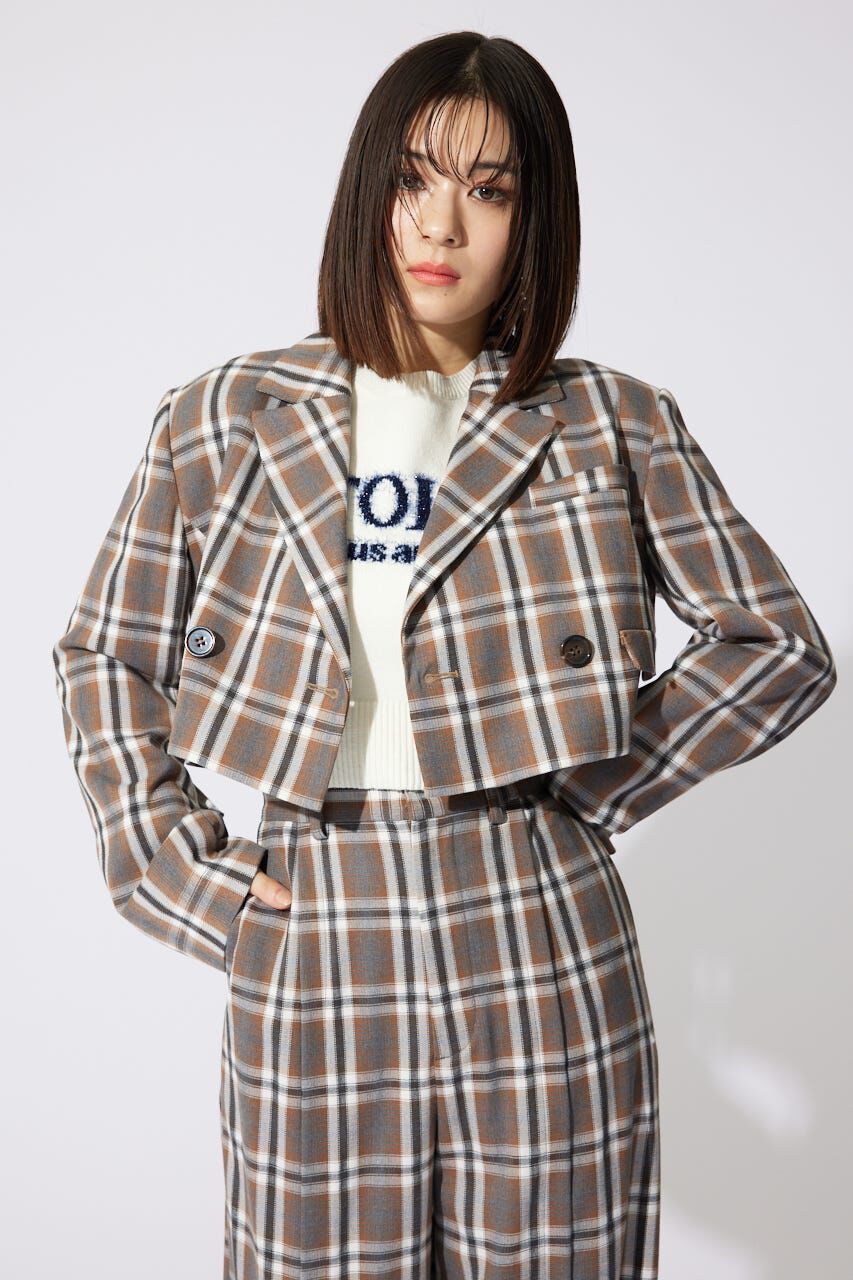 rienda「ダブルテーラードショートジャケット」|その他|