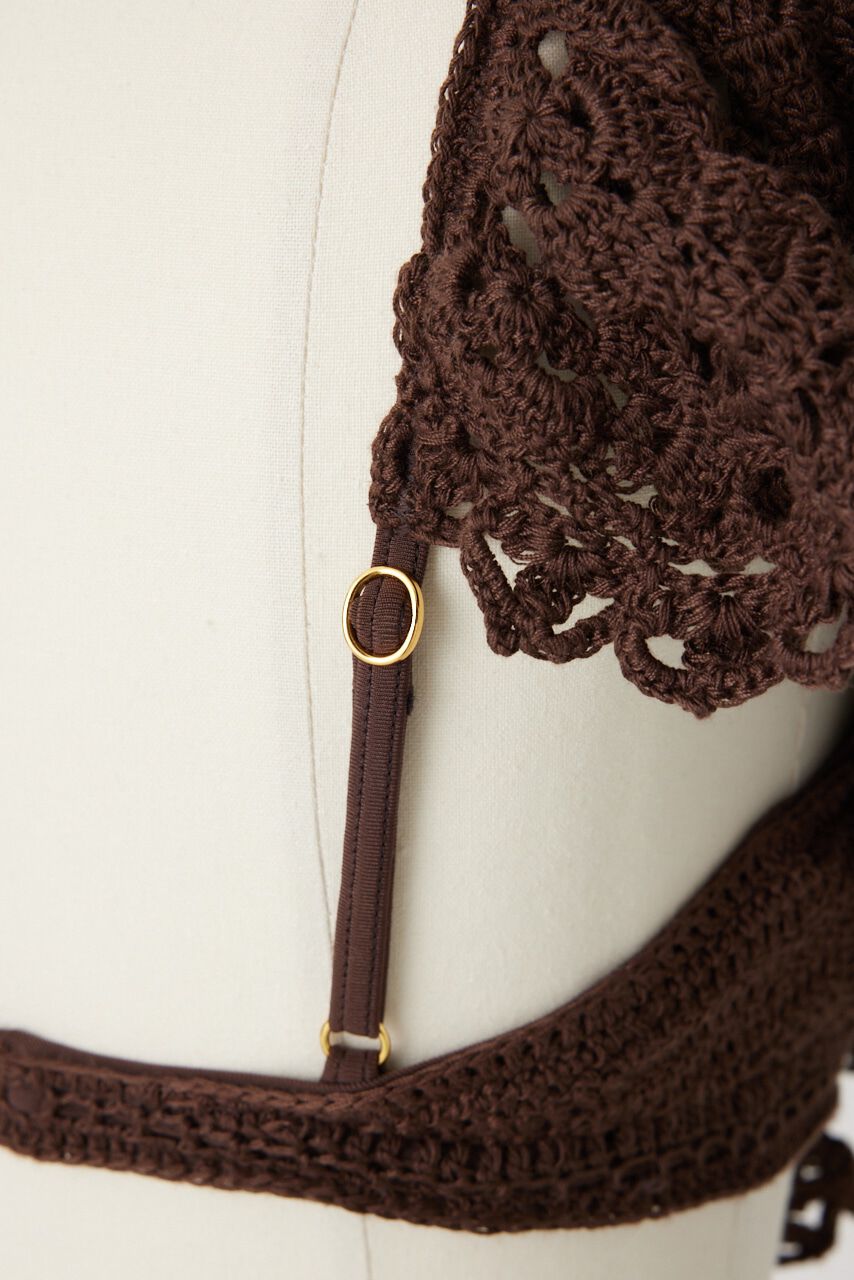 rienda「ショルダーフリルクロシェカップビキニ」|その他|