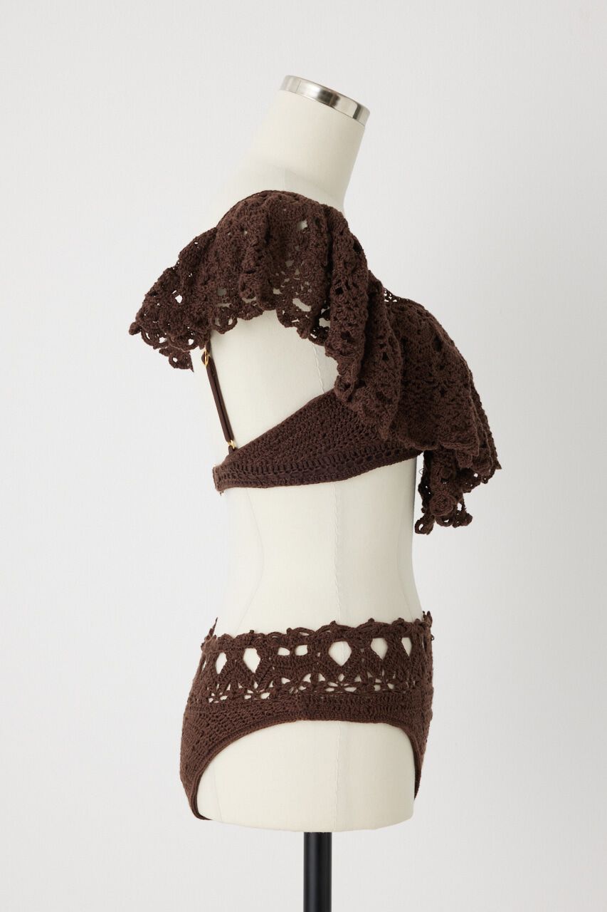 rienda「ショルダーフリルクロシェカップビキニ」|その他|