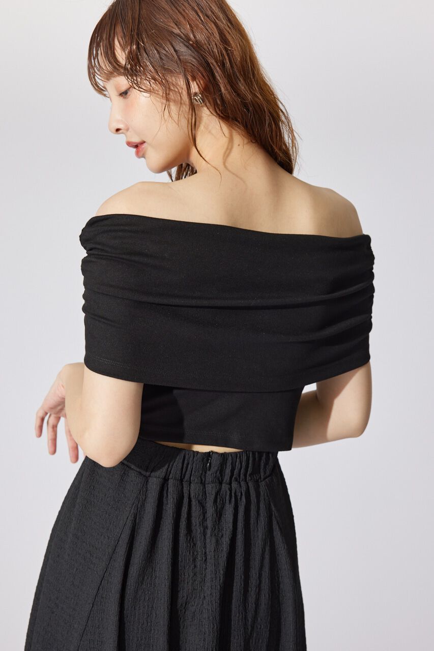 rienda「オフショルカットフレアワンピース」|ワンピース|