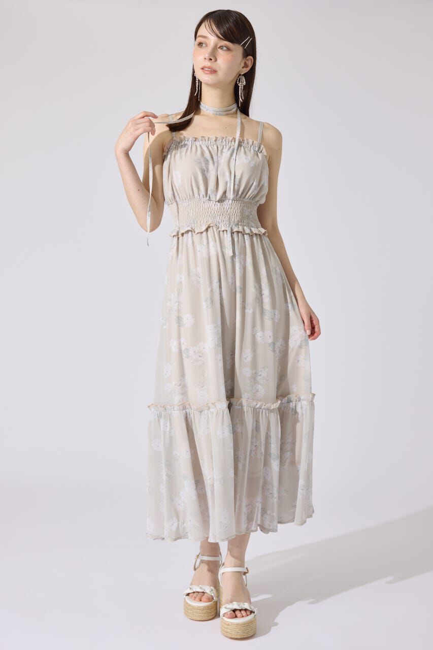 rienda「シャーリングワンピースセット」|ワンピース|