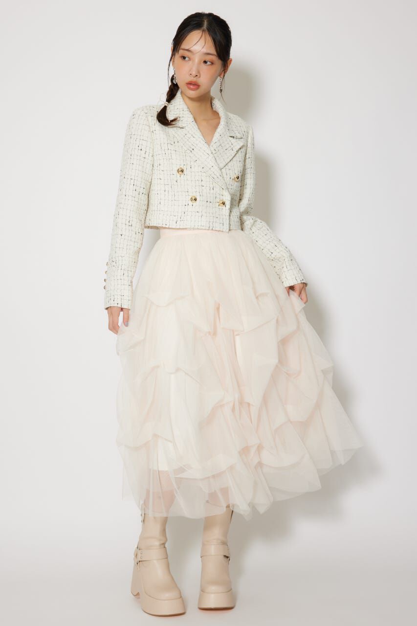 rienda「ツイードショートジャケット」|その他|