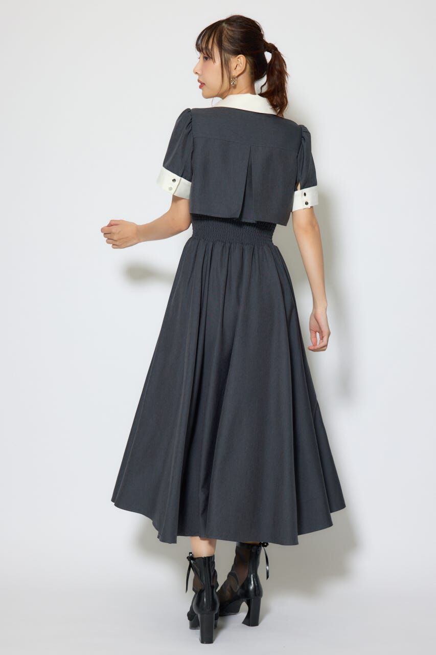 rienda「バストディティールフレアワンピース」|ワンピース|