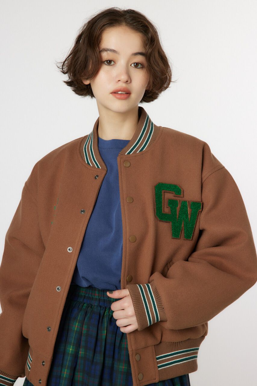 RODEO CROWNS「CWFS STUDIUM ジャケット」|ブルゾン・スタジャン|BEG