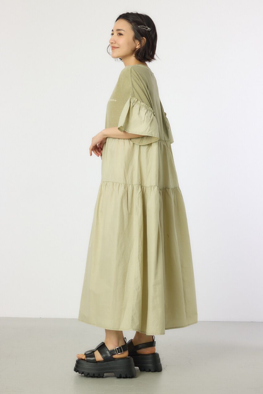 RODEO CROWNS「ピグメントドッキングティアードワンピース」|ワンピース|