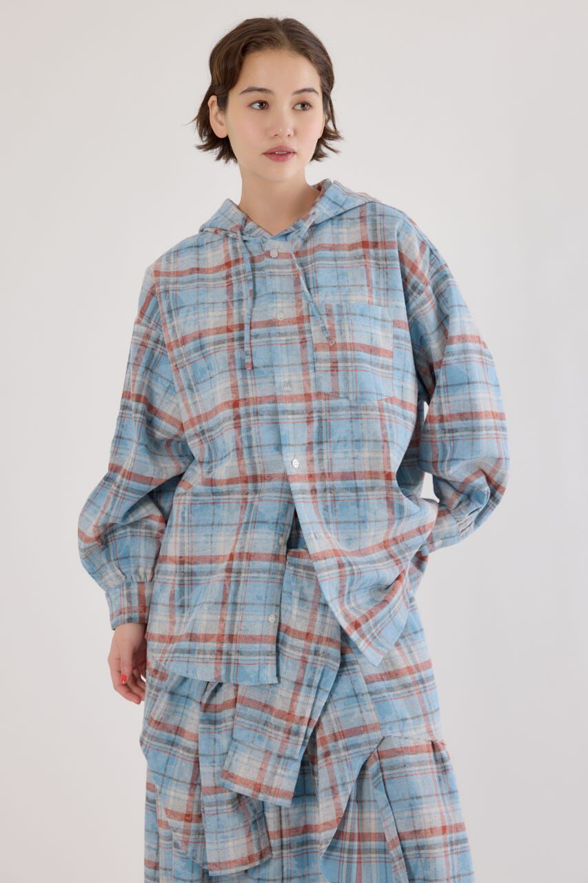 RODEO CROWNS「ヴィンテージチェックフードシャツ」|シャツ・ブラウス|