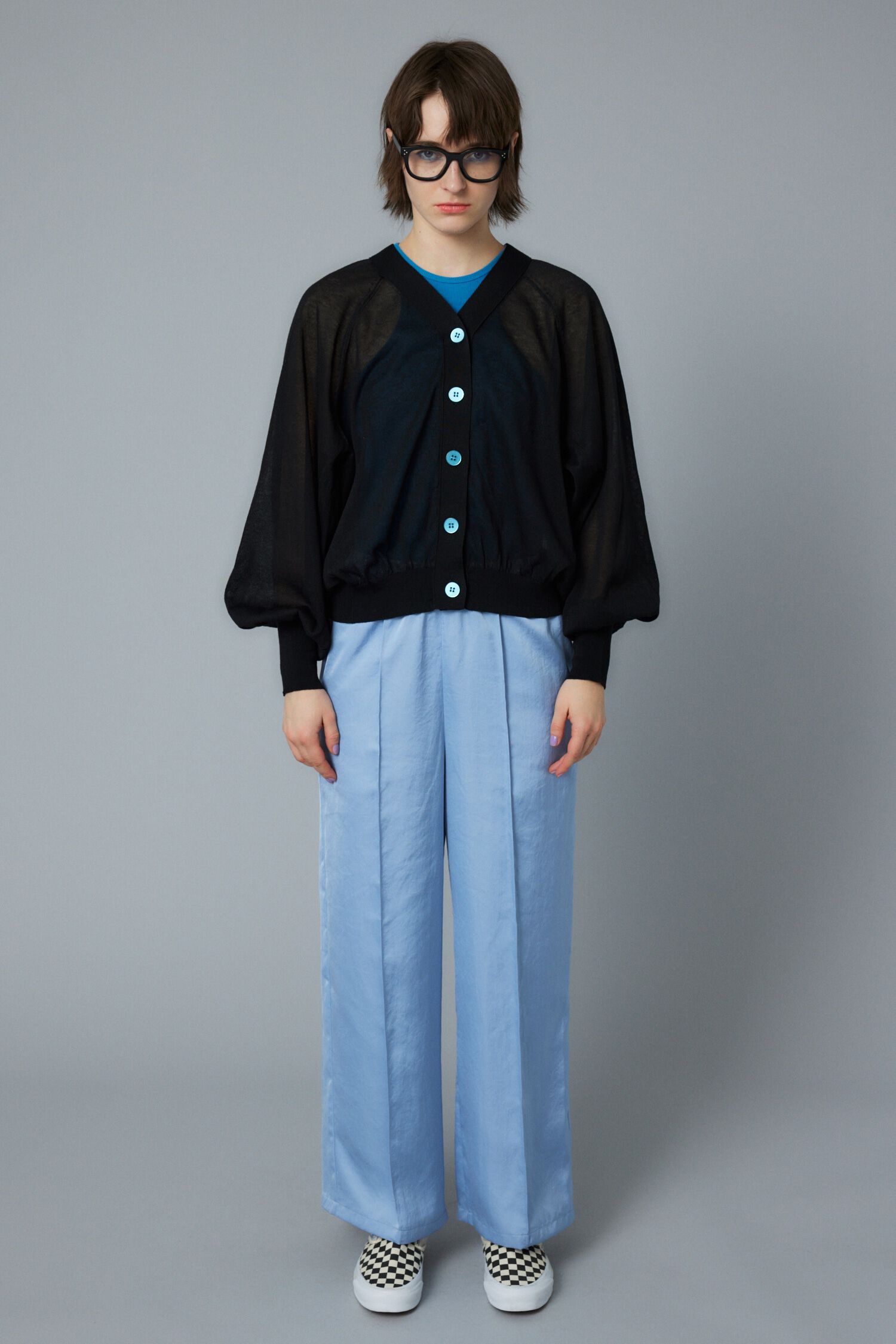 HeRIN.CYE「Center press satin pants」|その他|