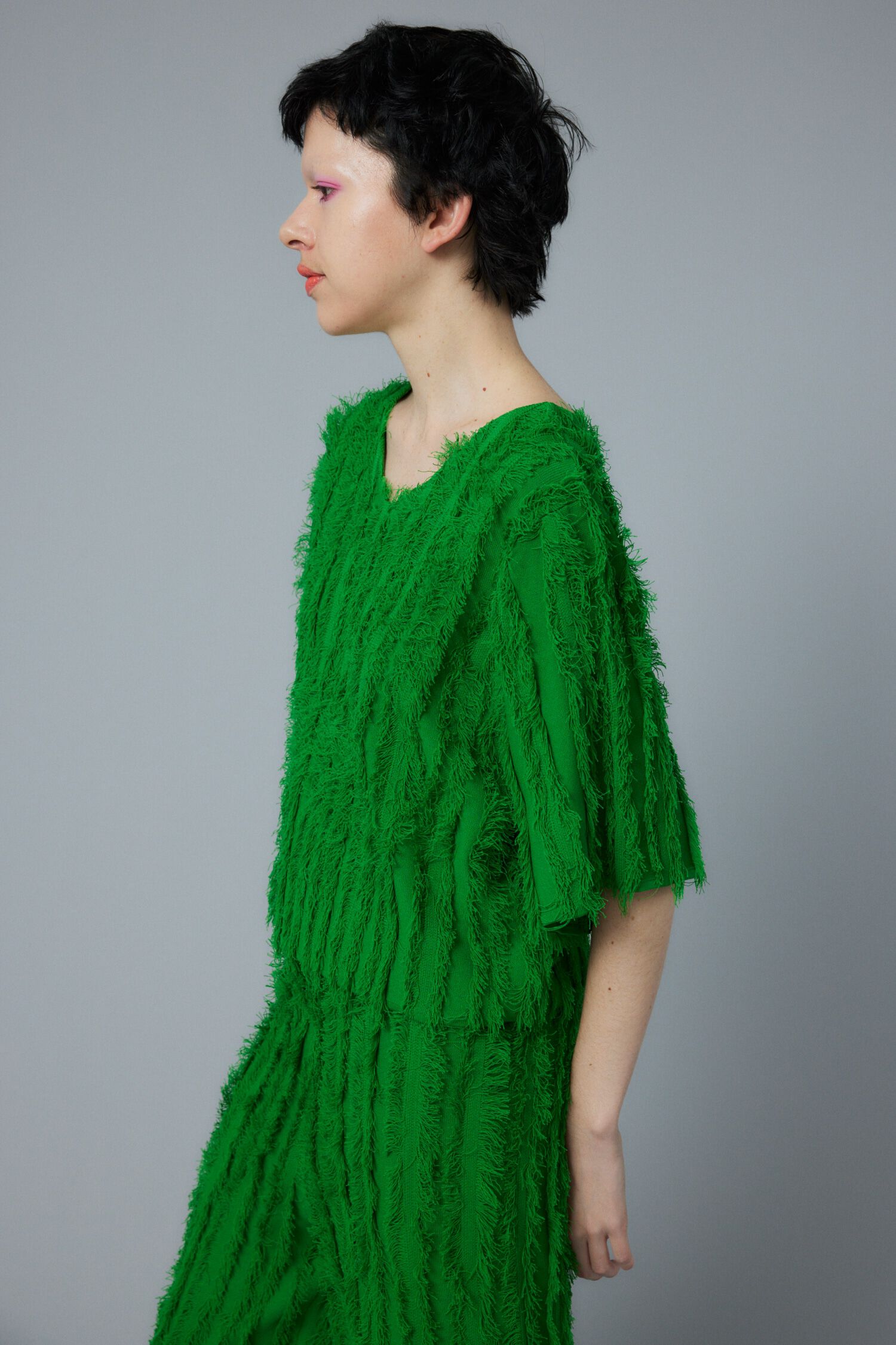 HeRIN.CYE「Fringe 2way knit tops」|ニット・セーター|