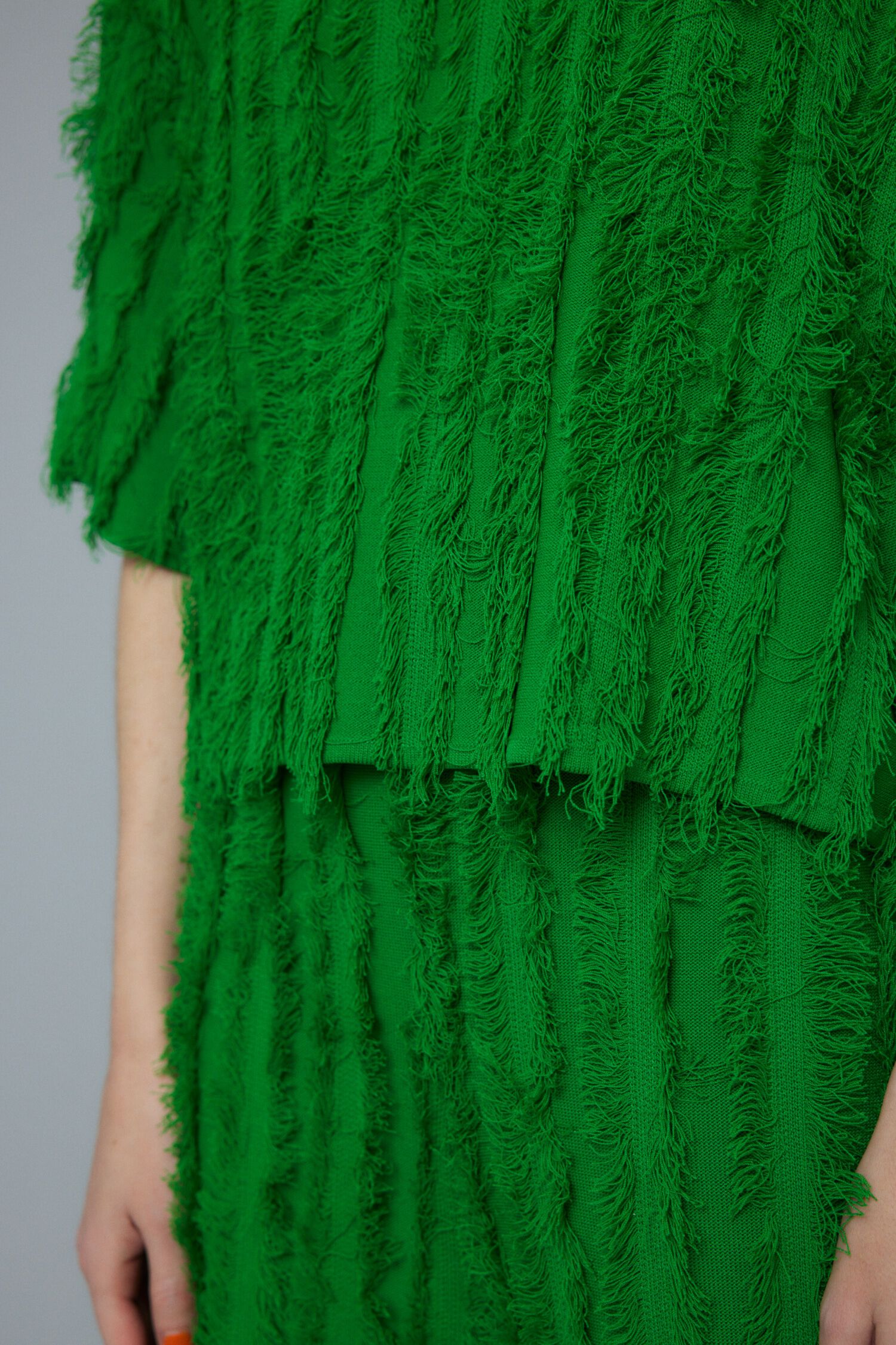 HeRIN.CYE「Fringe 2way knit tops」|ニット・セーター|