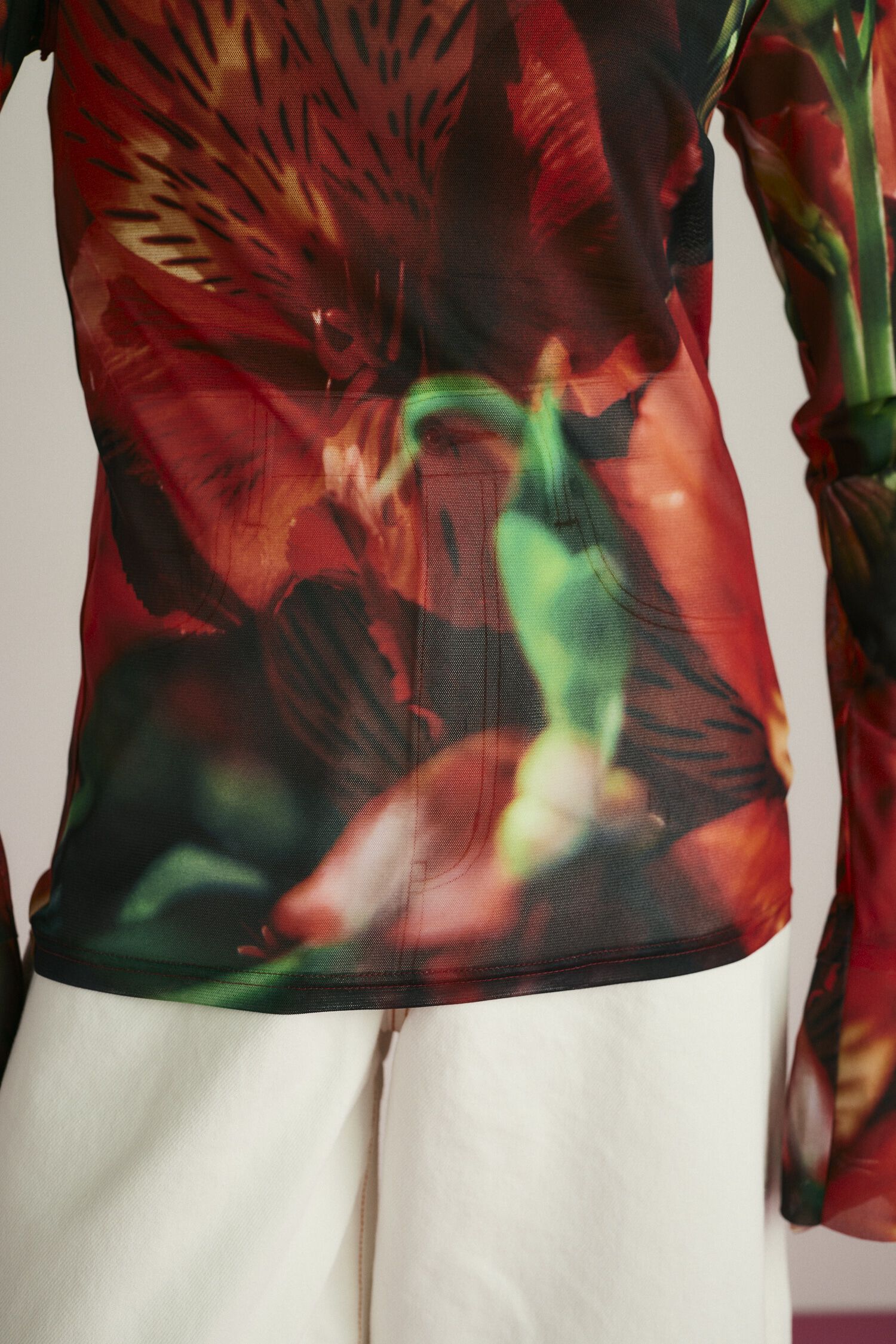 HeRIN.CYE「Flower pattern mesh innner」|Tシャツ・カットソー|