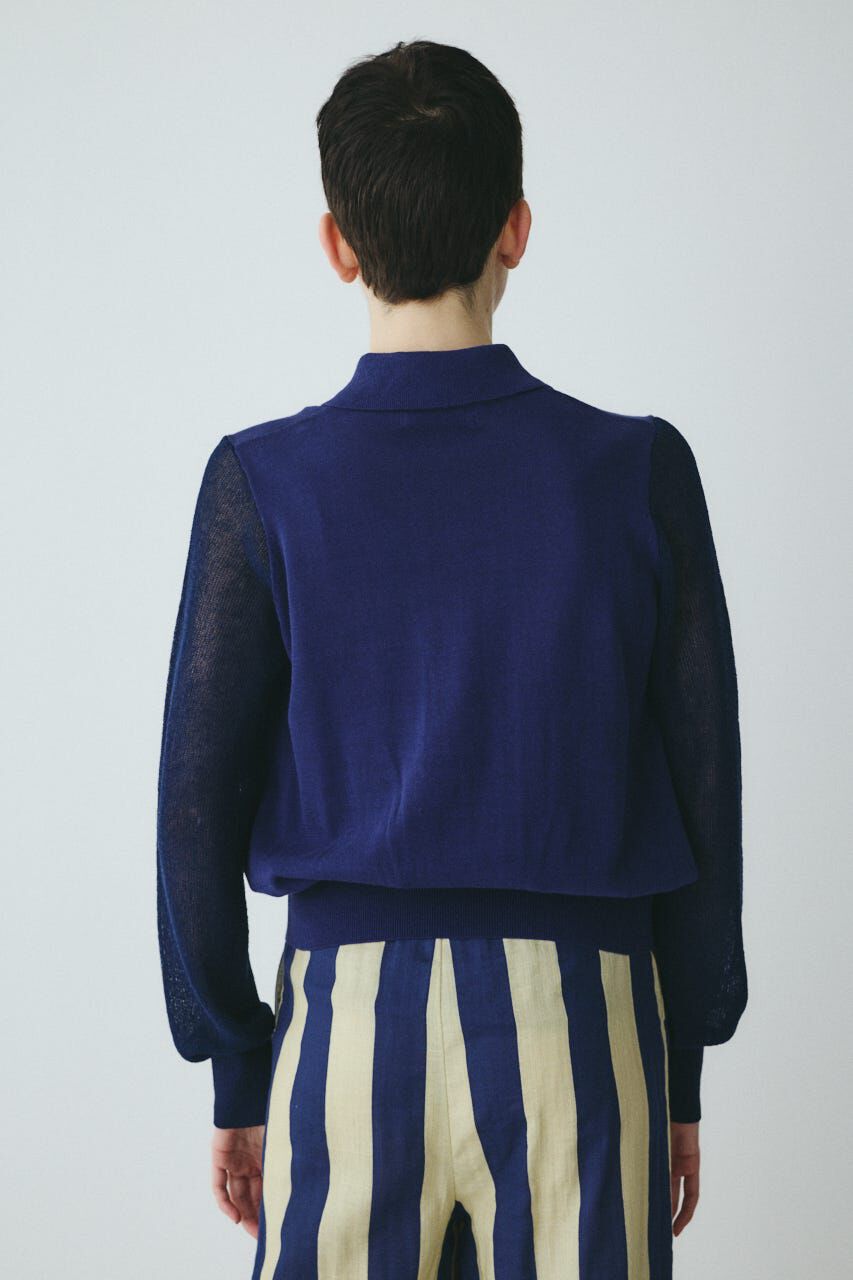 HeRIN.CYE「［予約］Sheer sleeve cardigan」|ニット・セーター|