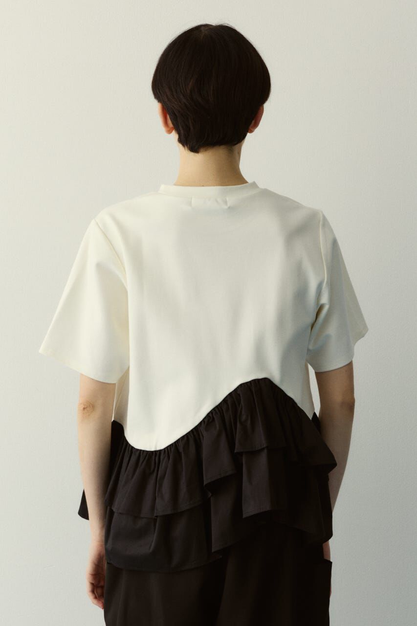 HeRIN.CYE「［予約］Frill hem ponte tops」|Tシャツ・カットソー|