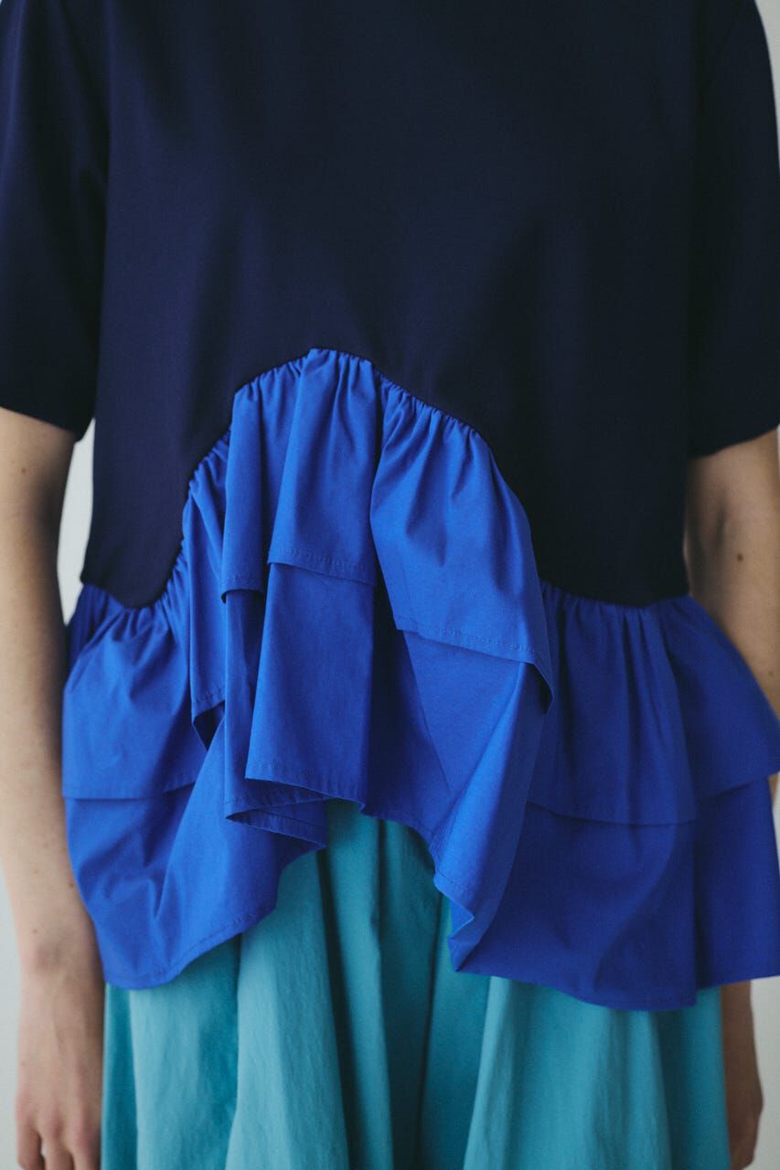 HeRIN.CYE「［予約］Frill hem ponte tops」|Tシャツ・カットソー|
