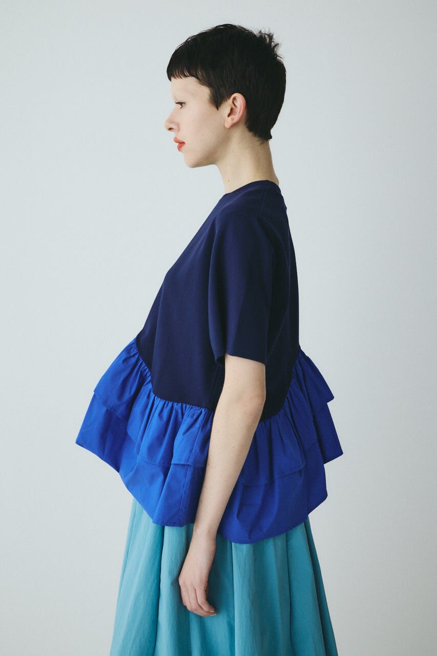 HeRIN.CYE「［予約］Frill hem ponte tops」|Tシャツ・カットソー|