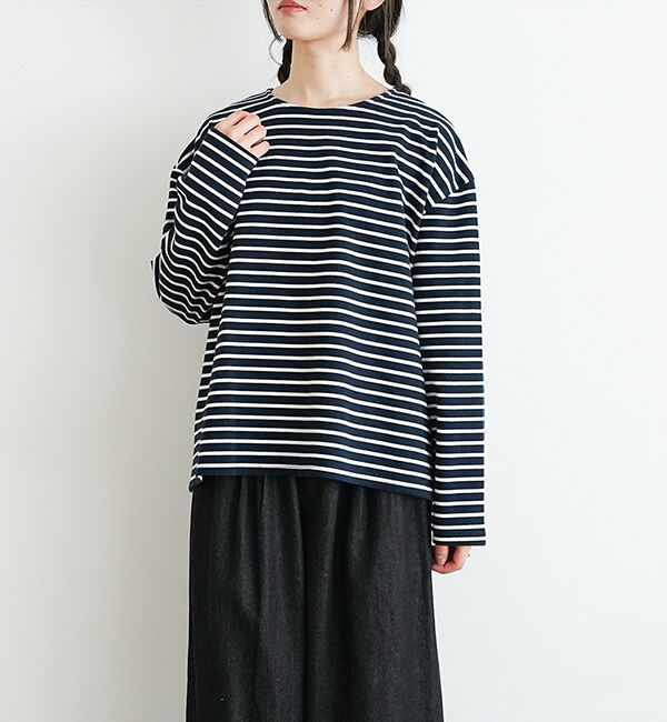 オローネ「サブリナボーダーロングスリーブ」|Tシャツ・カットソー|