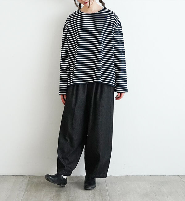 オローネ「サブリナボーダーロングスリーブ」|Tシャツ・カットソー|