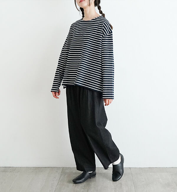オローネ「サブリナボーダーロングスリーブ」|Tシャツ・カットソー|