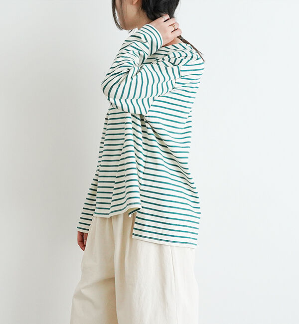オローネ「サブリナボーダーロングスリーブ」|Tシャツ・カットソー|