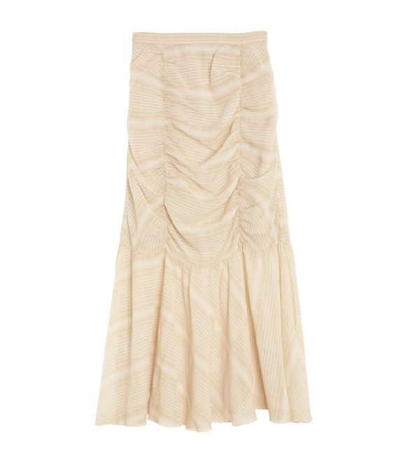 CALNAMUR「CHECK GATHERED MERMAID SK/チェックギャザーマーメイドスカート」|スカート|