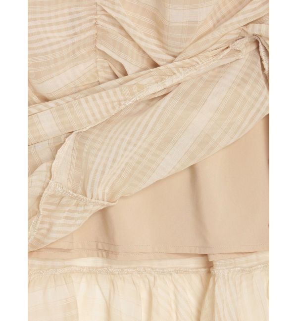 CALNAMUR「CHECK GATHERED MERMAID SK/チェックギャザーマーメイドスカート」|スカート|