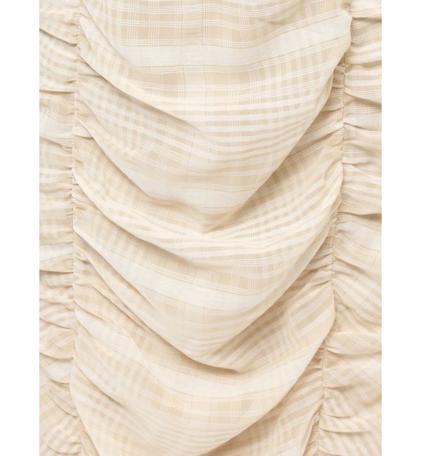 CALNAMUR「CHECK GATHERED MERMAID SK/チェックギャザーマーメイドスカート」|スカート|