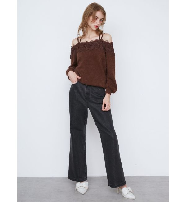 CALNAMUR「SHINY HEART DENIM PT/シャイニーハートデニムパンツ」|デニム|