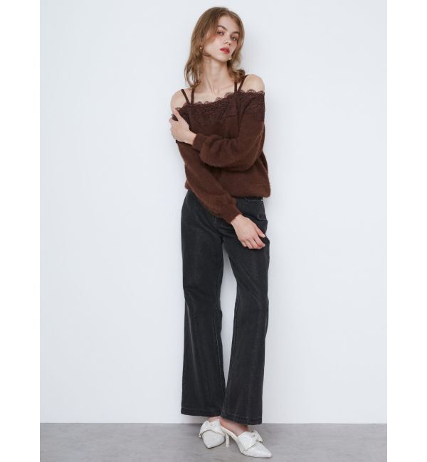 CALNAMUR「SHINY HEART DENIM PT/シャイニーハートデニムパンツ」|デニム|