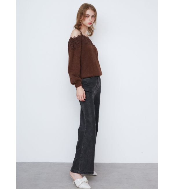 CALNAMUR「SHINY HEART DENIM PT/シャイニーハートデニムパンツ」|デニム|