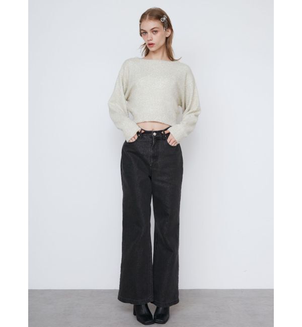 CALNAMUR「SHINY HEART DENIM PT/シャイニーハートデニムパンツ」|デニム|