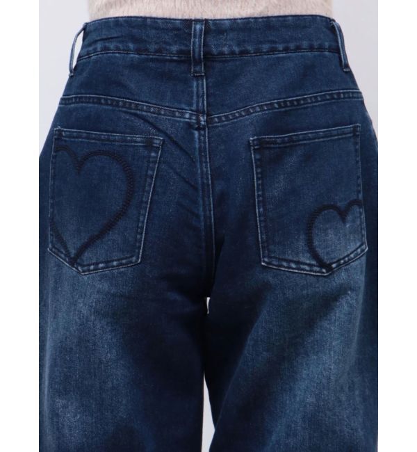 CALNAMUR「SHINY HEART DENIM PT/シャイニーハートデニムパンツ」|デニム|