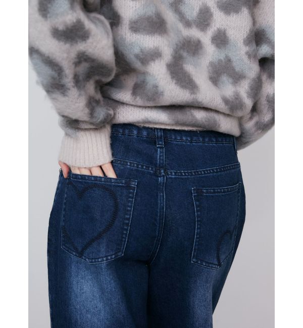 CALNAMUR「SHINY HEART DENIM PT/シャイニーハートデニムパンツ」|デニム|