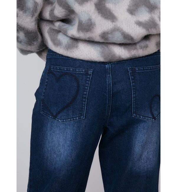 CALNAMUR「SHINY HEART DENIM PT/シャイニーハートデニムパンツ」|デニム|
