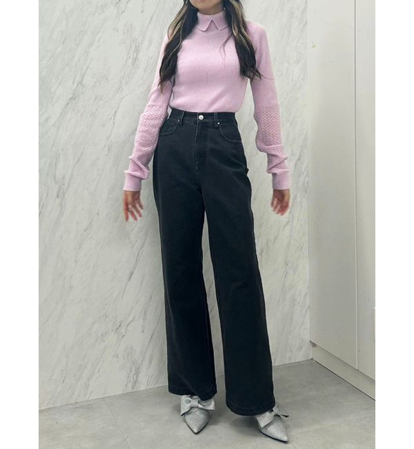 CALNAMUR「SHINY HEART DENIM PT/シャイニーハートデニムパンツ」|デニム|