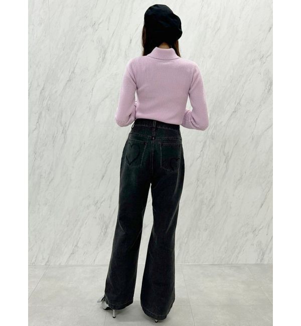 CALNAMUR「SHINY HEART DENIM PT/シャイニーハートデニムパンツ」|デニム|