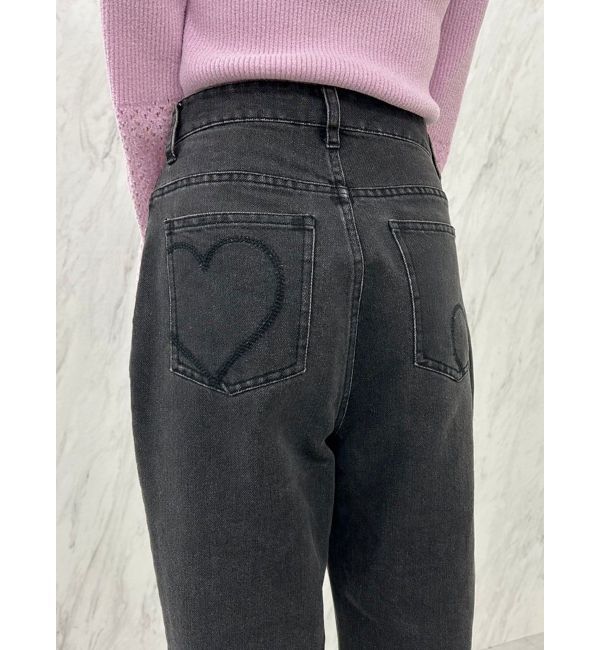CALNAMUR「SHINY HEART DENIM PT/シャイニーハートデニムパンツ」|デニム|