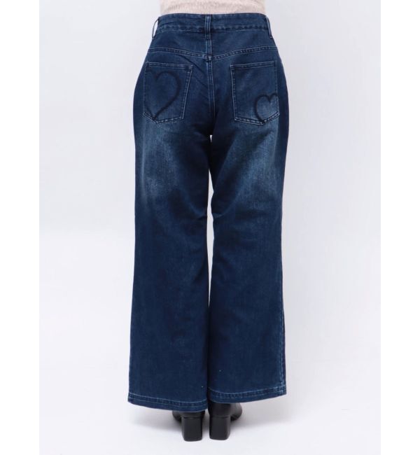 CALNAMUR「SHINY HEART DENIM PT/シャイニーハートデニムパンツ」|デニム|