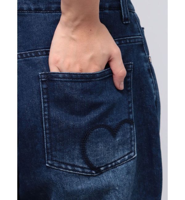CALNAMUR「SHINY HEART DENIM PT/シャイニーハートデニムパンツ」|デニム|