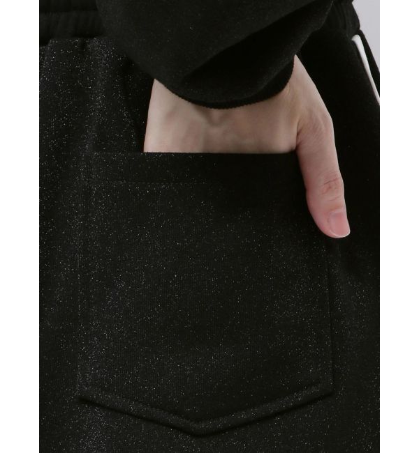 CALNAMUR「SIDE LINE RIBBON PRINT SWEAT PT/サイドラインリボンプリントスウェットパンツ」|その他|