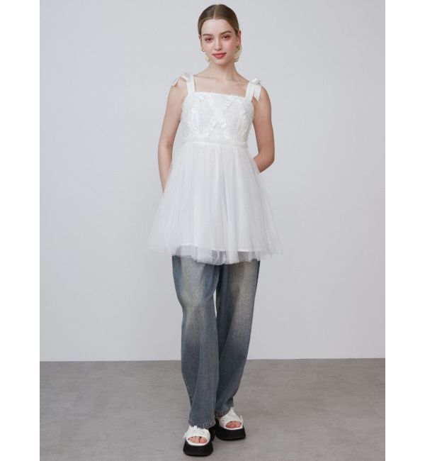 CALNAMUR「OVERDYE DENIM WIDE PT/オーバーダイデニムワイドパンツ」|デニム|