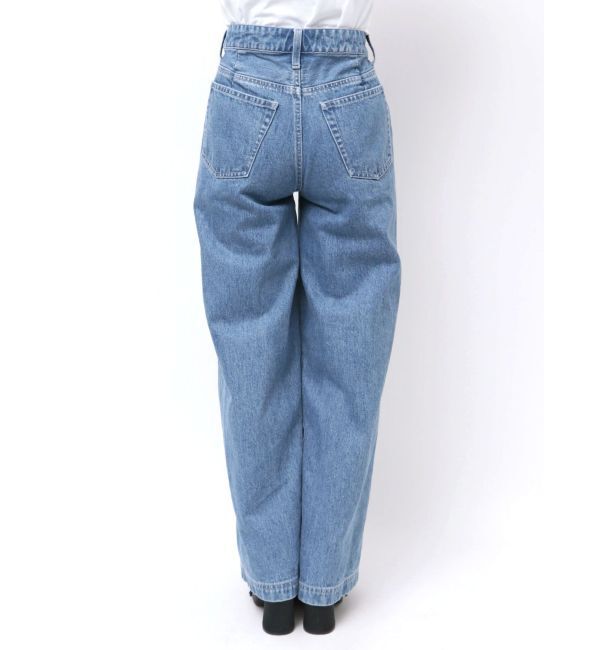 CALNAMUR「3D FLOWER STRAIGHT DENIM PT/3Dフラワーストレートデニムパンツ」|デニム|