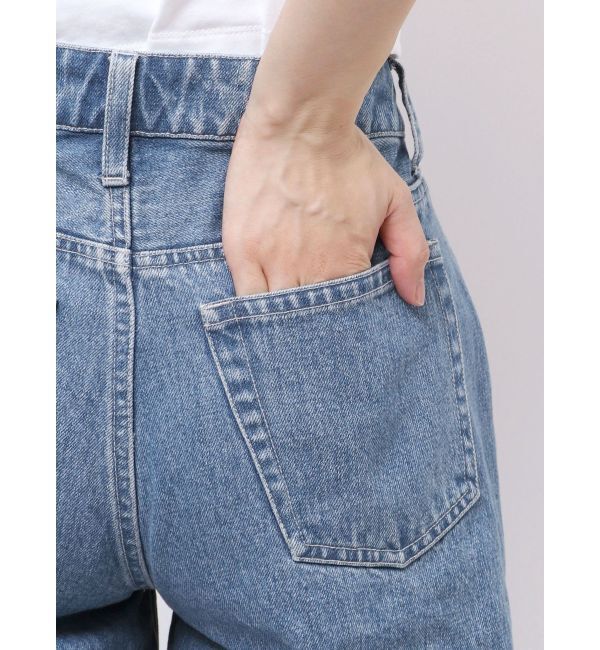 CALNAMUR「3D FLOWER STRAIGHT DENIM PT/3Dフラワーストレートデニムパンツ」|デニム|