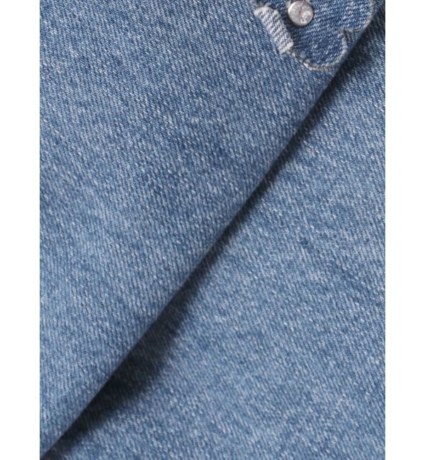 CALNAMUR「3D FLOWER STRAIGHT DENIM PT/3Dフラワーストレートデニムパンツ」|デニム|