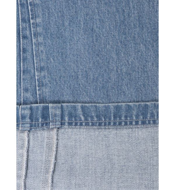 CALNAMUR「3D FLOWER STRAIGHT DENIM PT/3Dフラワーストレートデニムパンツ」|デニム|