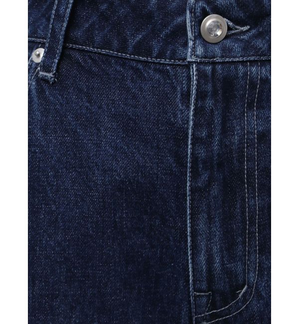 CALNAMUR「3D FLOWER STRAIGHT DENIM PT/3Dフラワーストレートデニムパンツ」|デニム|