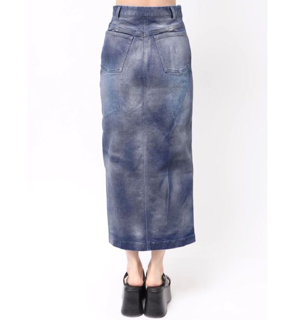 CALNAMUR「GLITTER DENIM ZIP TIGHT SKIRT/グリッターデニムジップタイトスカート」|スカート|