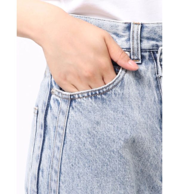 CALNAMUR「DENIM LINE SLIT PANTS/デニムラインスリットパンツ」|デニム|